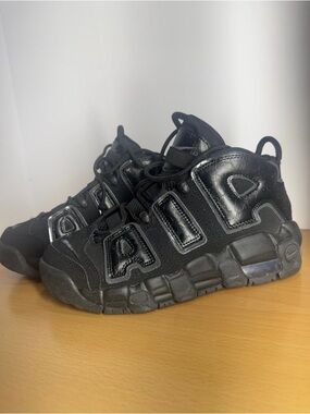 Nike Air More Uptempo Black Anthracite Size 4.5 Y